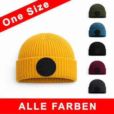 Beechfield Circular Fashion Patch Beanie | One Size | mit festem Patch