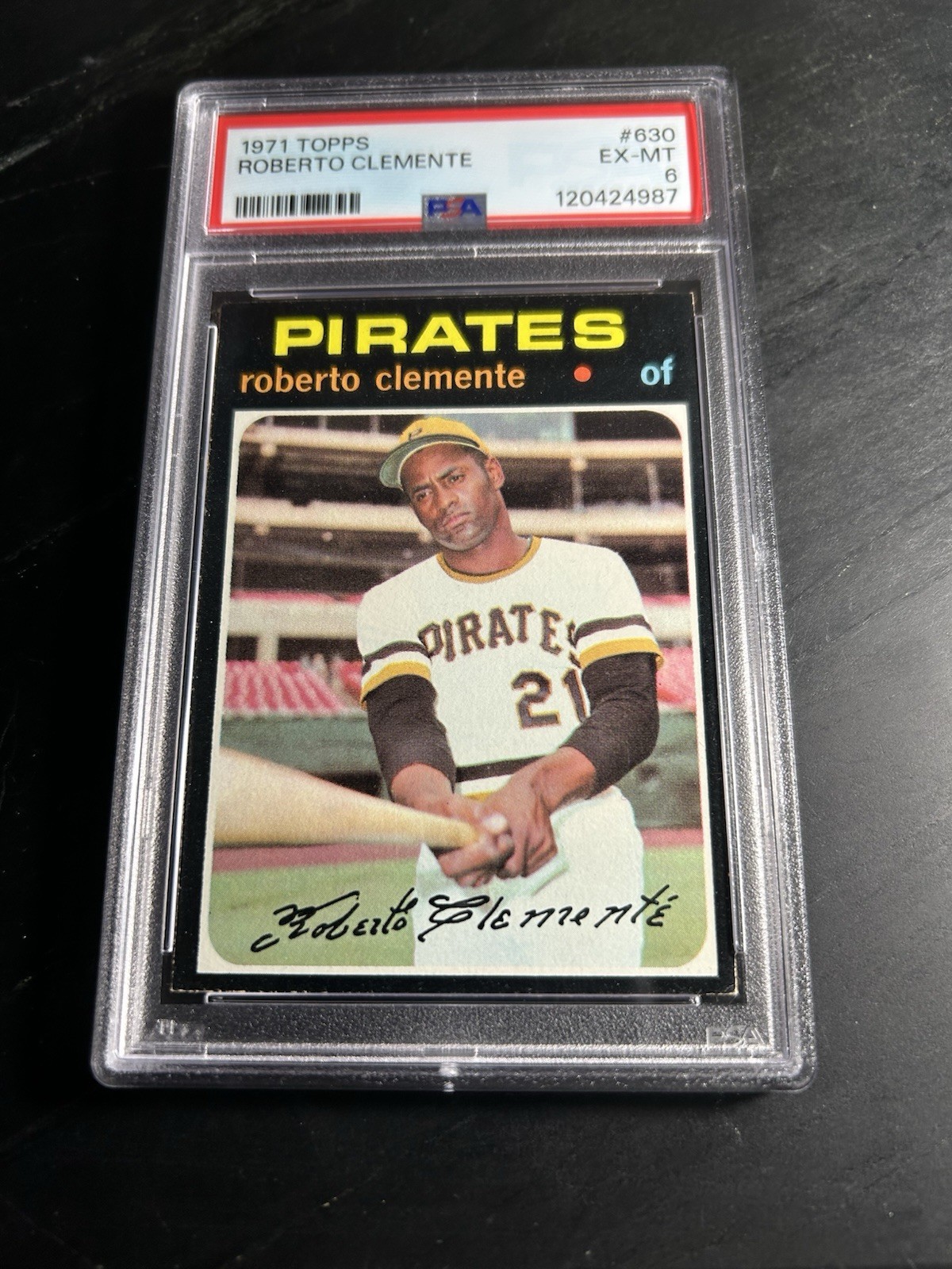 1971 Topps #630 Roberto Clemente PSA 6 Pittsburgh Pirates HOF