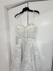 ECP White/Silver Beaded Glitter Tulle Wedding Ball Gown A-Line 9/10 — photo 9