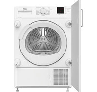 Beko DTIKP71131W Integrated/Built-in Heat Condenser Pump Dryer 7kg, Sensor Dry