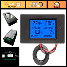 Digital Multimeter AC 80-260V 100A LCD Display Current Voltage Power Meter CT