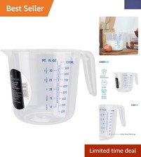 Precision 1 Litre Measuring Jug with Easy-Read Markings for Every Kitchen