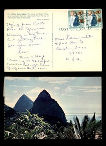 Mayfairstamps Jamaica 1965 St Lucia West Indies to Austin TX USA Post Card aaz_7