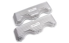 Edelbrock Ede41409 Classic Finned Aluminum Valve Cover Kit For Chevy 348-409