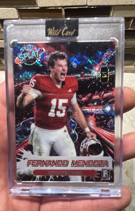 1/1 Fernando Mendoza Shimmer Galatic Splat by Wild card