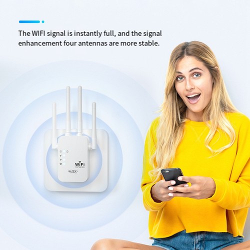 2X(300 Mbit/S WLAN-Repeater Drahtloser WLAN-SignalverstäRker Dualband 5G 2,1784 - Bild 3 von 10
