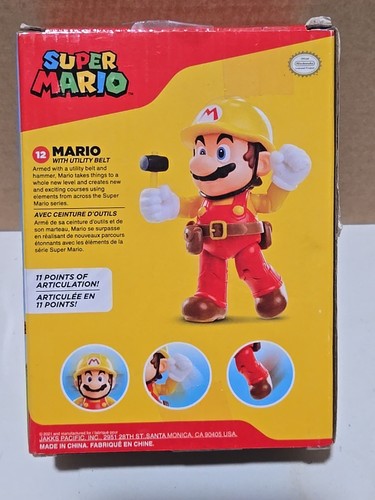 NIB World of Nintendo Super Mario Maker with Utility Belt and Hammer #12 Toy 4" - Picture 6 of 8