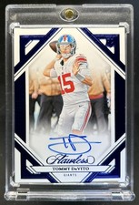 2023 Panini Flawless Tommy DeVito Rookie Frame Signatures Sapphire Auto #/10
