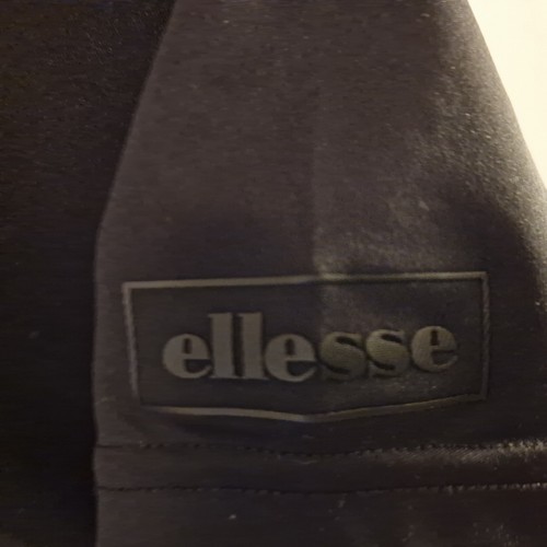 Ellesse Shirt Mens X Small Black Crew Neck Tennis Logo Tee Sport Casual - Picture 5 of 5