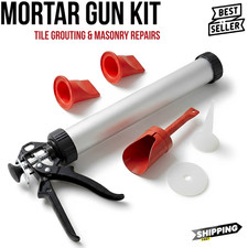 Heavy Duty Mortar Gun Set Pointing Grouting For Brick Paving Slabs Cement Tiles