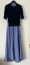 sacai striped long dress size 1