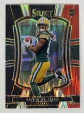 2025 Panini Select Black and Red Prizm Shock #167 Savion Williams Packers Rookie