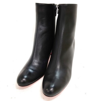 NO TARIFF CHRISTIAN LOUBOUTIN Boots Women Black Leather