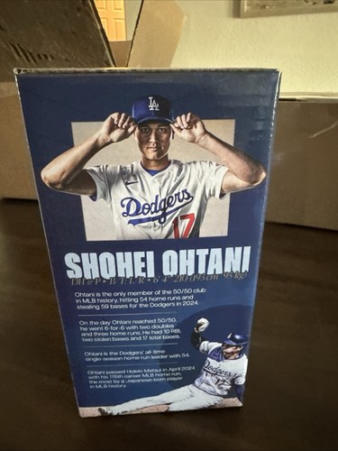 Shohei Ohtani 50/50 Bobblehead New In Box Los Angeles Dodgers SGA 5/15/2025 - Picture 4 of 4