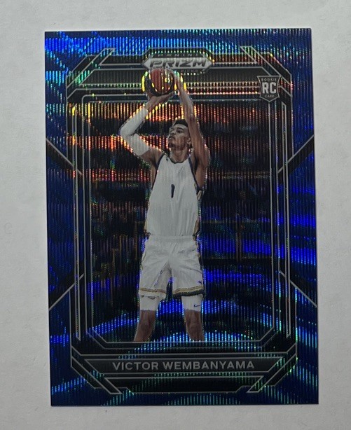 VICTOR WEMBANYAMA 2023-24 Prizm Draft Picks RC Blue Wave #/249 Rookie