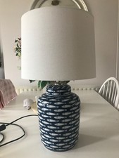 Pacific Lifestyle fish lamp, blue, RRP £125, bulb NOT included