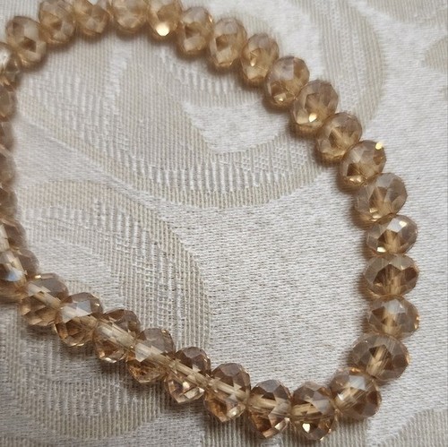 VINTAGE 1980s GEMSTONE & GLASS BEADED STRETCH BRACELETS SET OF 4 MULTICOLOR - Picture 6 of 16