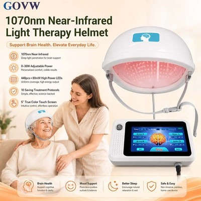 PBM Brain Therapy Helmet Near Infrared Light Memory Enhancement Brain Wellness
