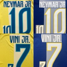 Juego de nombre y número de la Selección Nacional de Brasil 2026 Copa Mundial local y visitante 2025