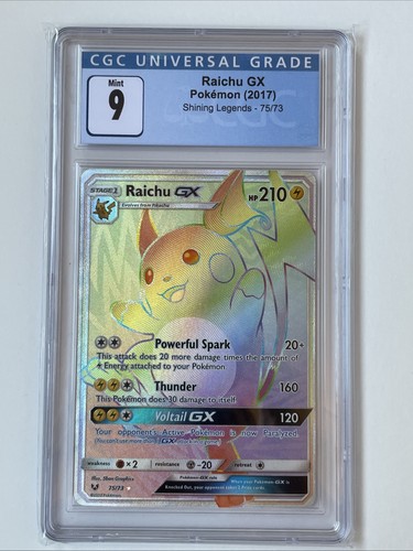 Raichu-GX graded CGC 9 for sale on eBay