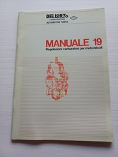 Dell'Orto manuale 19 1991 regolazioni carburatori moto officina originale