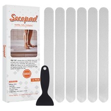 Secopad Original Anti-Slip Shower Stickers for Bathtub  Floor, Clear