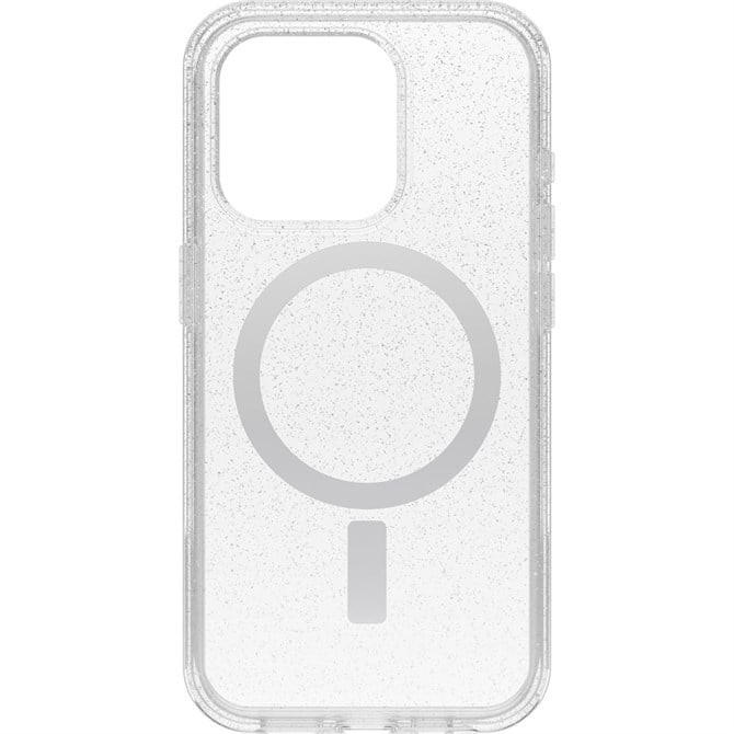 OtterBox Symmetry Series Clear for MagSafe for iPhone 15 Pro Stardust Clear Glit