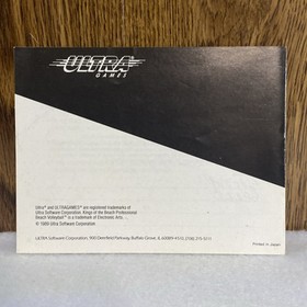 NES Nintendo Manual Only No Game Kings of the Beach Manual