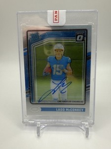 Ladd Mcconkey 2024 Optic Rated Rookie On Card Auto /325 #266 Still In Seal