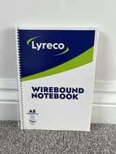 A5 lined wirebound notebook