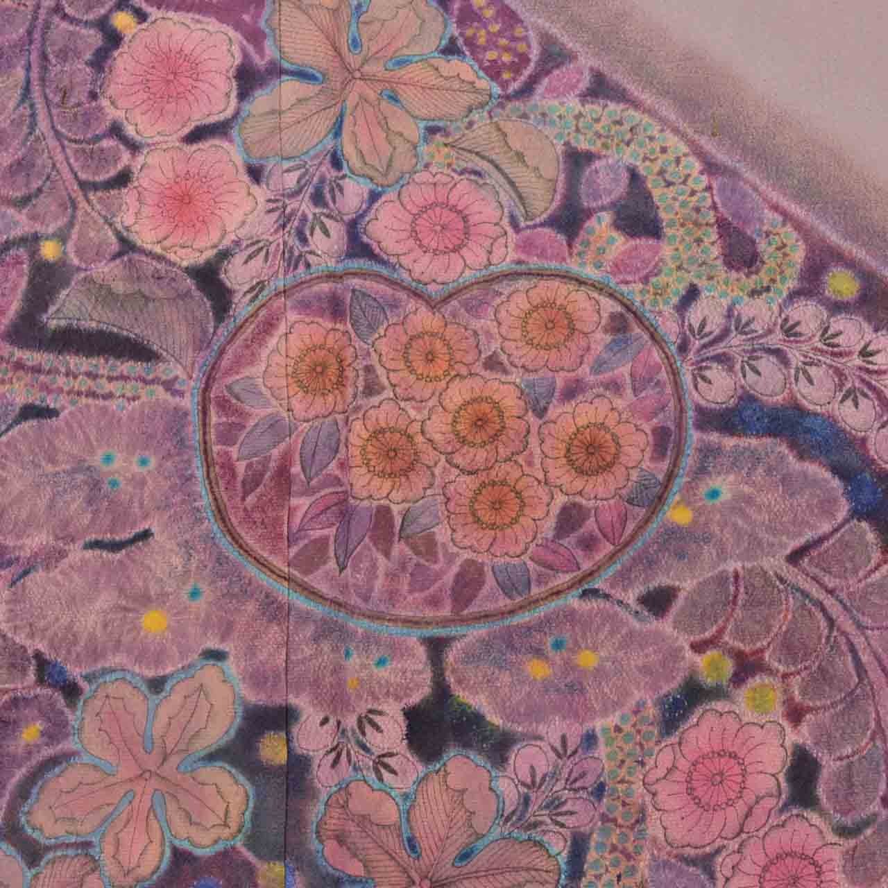 Vintage Japanese Kimono | Houmongi | Purple Silk … - image 7