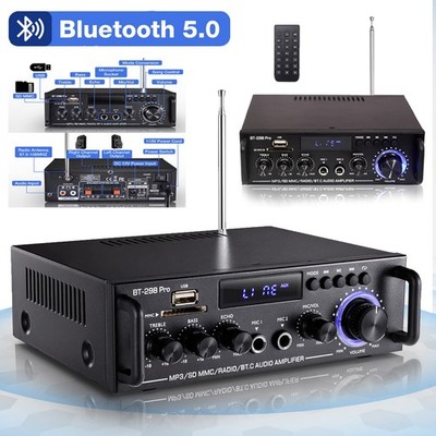 600W Mini Digital Stereo Verstärker Bluetooth HIFI Audio Power Amplifier USB FM