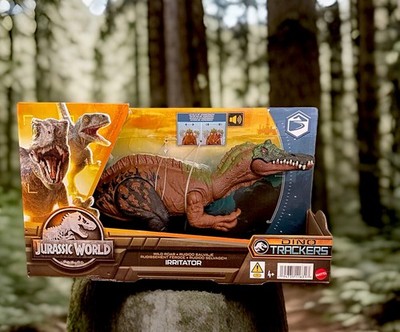 Jurassic World Park Rebirth Raptor Irritator Wild Roar Figure Dino Trackers Rare