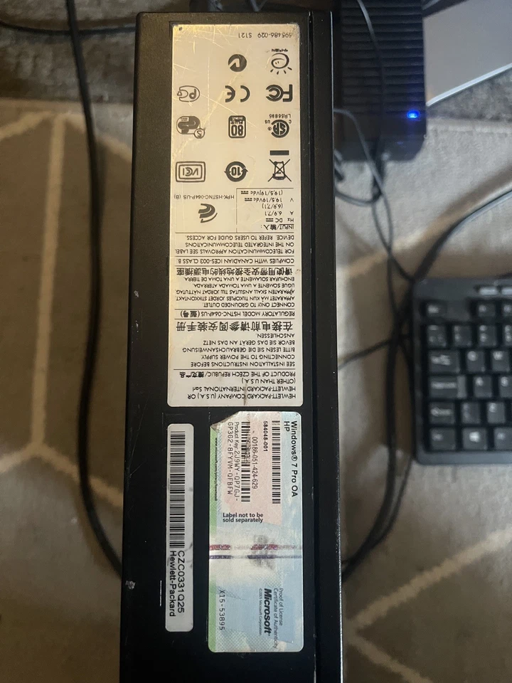 HP Compaq 8000 Elite PC/Monitor/Mouse/500GB / 4GB Ram / Intel, WIRELESS - Image 2 of 4