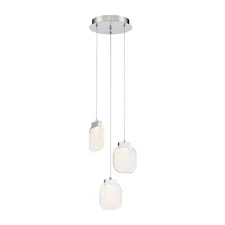 Paget - 10 Inch 15W 3 LED Chandelier-Chrome Finish Eurofase Lighting 38042-020