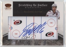 2010 Crown Royale Scratching the Surface Signatures Brandon Sutter #7 Auto 08jr