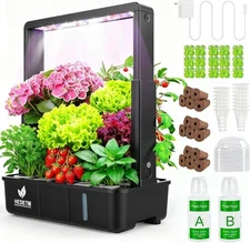  Indoor Garden hydroponic grow system kit - 15 pods with LED grow light