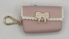 Bath  Body Works - Pink Scallop Bow Snap Case Coquette PocketBac Holder - NEW 