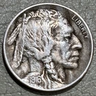 1916 Buffalo Nickel, nice original XF+ condition, tone streaks, super cool coin!
