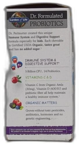 *2026-8-31* Jardín de la Vida Dr. Probióticos formulados orgánicos para niños + más vitamina Foto 3 de 4