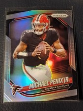 2025 Panini Prizm Football Silver Prizm - #56 Michael Penix Jr - Atlanta Falcons