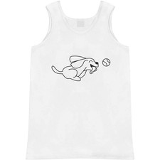 'Dog with Tennis Ball' Adult Vest / Tank Top AV057613