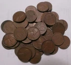 1944 S Lincoln Wheat Cent Penny Roll of 50 Circulated Coins - #002