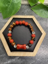 Handmade Ceramic Bead Beaded Stackable 6 Plus Stretch Bracelet New B295