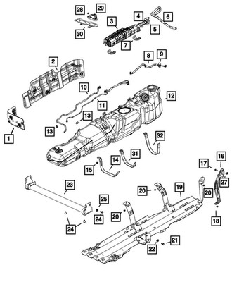 Genuine Mopar Module Bracket 68444975AA