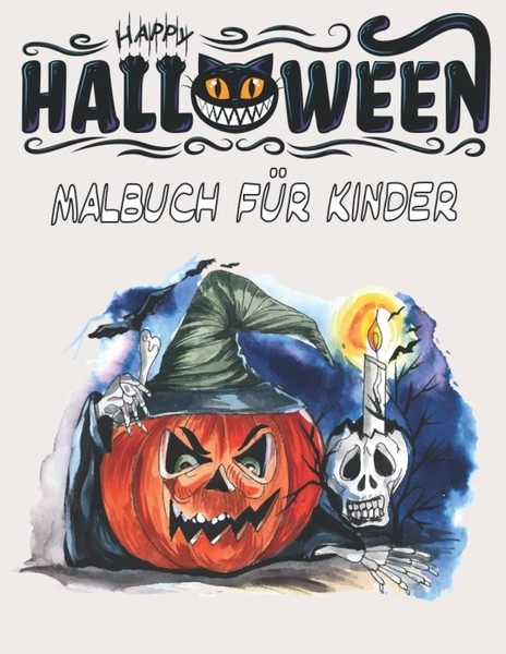 Halloween Malbuch FüR Kinder, Gruseliges Malbuch, Kreative Ausmalbilder-image