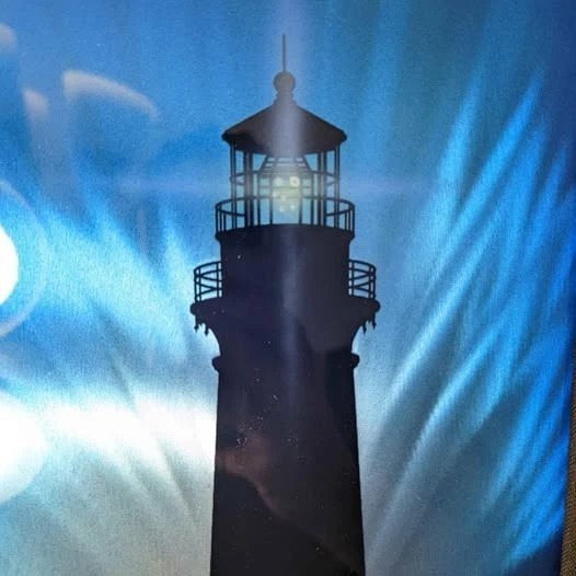 Chris Derubeis - El Faro - Obra única enmarcada Foto 2 de 4