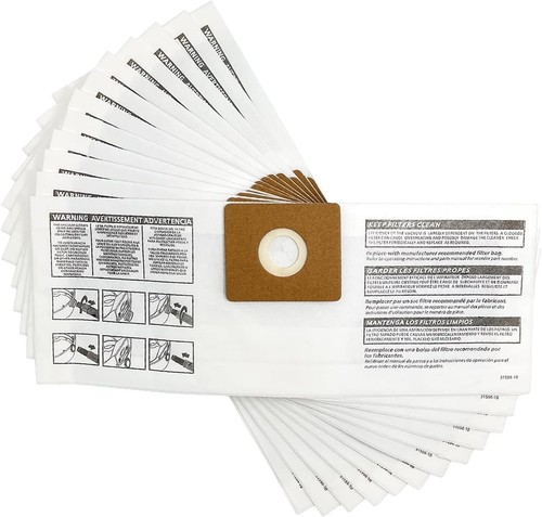 12 Pack 90668 Type B Filter Bags 12 Pack, shop vac bag 90668(white) - Picture 8 of 8
