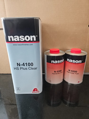 #ad #ad NASON N 4100 HS PLUS EURO CLEAR COAT 5L HARDENER 2.5L FAST MADE iN GERMANY $224.95