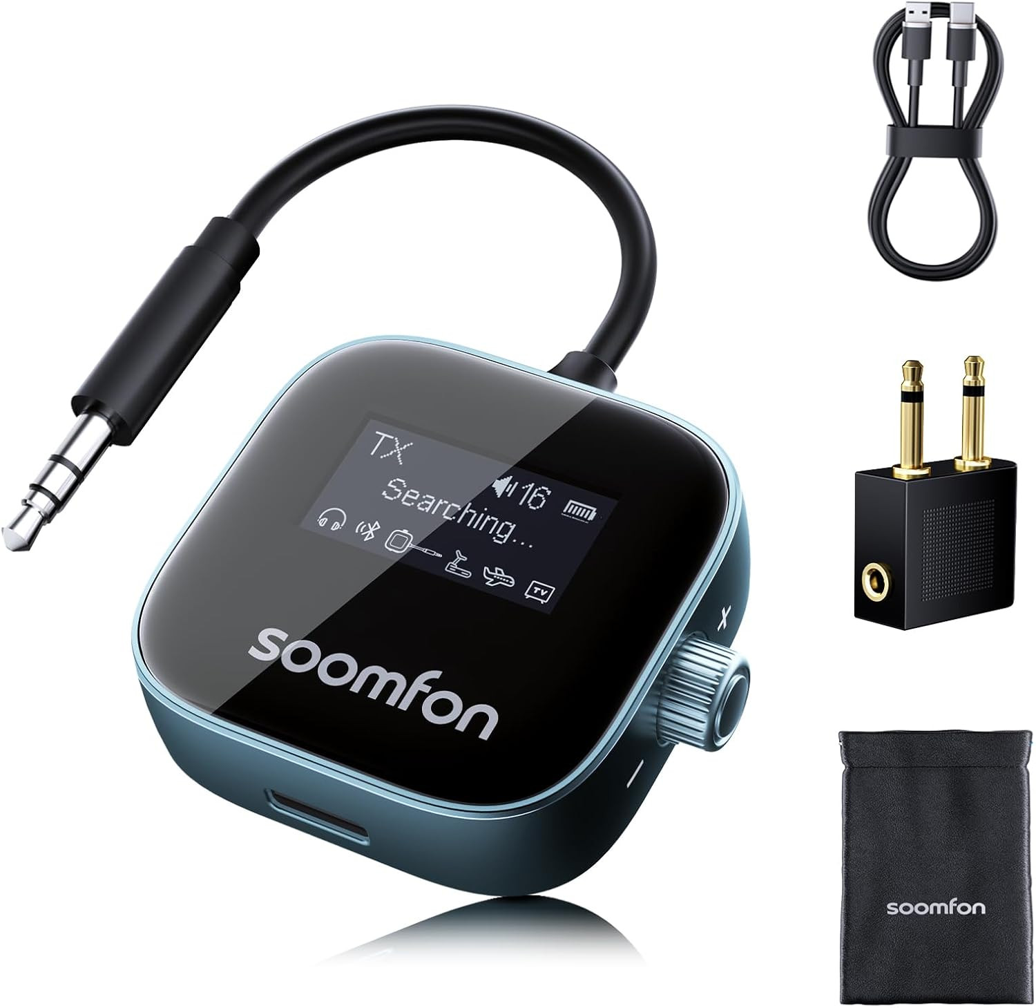 2 in 1 Trasmettitore E Ricevitore Bluetooth 5.3, Adattatore Audio Bluetooth AUX 